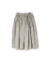INMDS26725 80s VOILE LITTLE TREE BLOCK PRINT GATHERED SKIRT WITH LINING