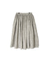 INMDS26725 80s VOILE LITTLE TREE BLOCK PRINT GATHERED SKIRT WITH LINING