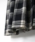INMDS26744 HANDWOVEN HEAVY COTTON UNIQUE GINGHAM CHECK CREW NECK DRESS WITH PINTUCK