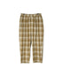INMDS26745 HANDWOVEN HEAVY COTTON UNIQUE GINGHAM CHECK 2TUCK TAPERED EASY PANTS WITH LINING