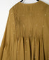INMDS26764 BOILED WOOL SQUARE JACQUARD CREW NECK DRESS WITH MINI PINTUCK