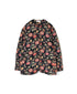 INSL24731 60s CAMBRIC FLOWER PRINT NO COLLAR JACKET