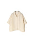 INSL26301 60s LINEN PLAIN OPEN COLLAR SHIRTS