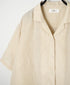 INSL26301 60s LINEN PLAIN OPEN COLLAR SHIRTS