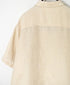 INSL26301 60s LINEN PLAIN OPEN COLLAR SHIRTS