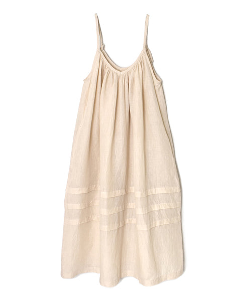 INSL26302 60s LINEN PLAIN TWO WAY CAMISOLE DERSS