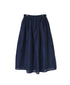 INSL26325 60s AUTO LOOM COTTON/LINEN PLAIN GATHERED SKIRT