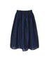 INSL26325 60s AUTO LOOM COTTON/LINEN PLAIN GATHERED SKIRT