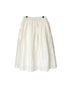 INSL26325 60s AUTO LOOM COTTON/LINEN PLAIN GATHERED SKIRT