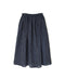 INSL26335 60s AUTO LOOM COTTON/LINEN STRIPE GATHERED SKIRT