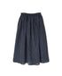 INSL26335 60s AUTO LOOM COTTON/LINEN STRIPE GATHERED SKIRT