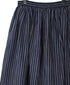 INSL26335 60s AUTO LOOM COTTON/LINEN STRIPE GATHERED SKIRT