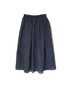INSL26335 60s AUTO LOOM COTTON/LINEN STRIPE GATHERED SKIRT