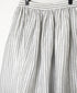 INSL26335 60s AUTO LOOM COTTON/LINEN STRIPE GATHERED SKIRT