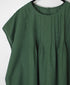INSL26342 80s VOILE PLAIN WITH CUT WORK LACE CREW NECK FRENCH/SL SHIRTS WITH PINTUCK