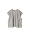 INSL26342 80s VOILE PLAIN WITH CUT WORK LACE CREW NECK FRENCH/SL SHIRTS WITH PINTUCK