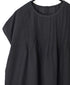 INSL26342 80s VOILE PLAIN WITH CUT WORK LACE CREW NECK FRENCH/SL SHIRTS WITH PINTUCK
