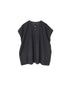 INSL26342 80s VOILE PLAIN WITH CUT WORK LACE CREW NECK FRENCH/SL SHIRTS WITH PINTUCK