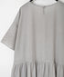 INSL26343 80s VOILE PLAIN WITH CUT WORK LACE CREW NECK PULLOVER DRESS