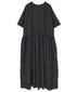INSL26343 80s VOILE PLAIN WITH CUT WORK LACE CREW NECK PULLOVER DRESS