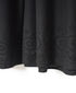 INSL26343 80s VOILE PLAIN WITH CUT WORK LACE CREW NECK PULLOVER DRESS