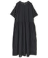 INSL26343 80s VOILE PLAIN WITH CUT WORK LACE CREW NECK PULLOVER DRESS