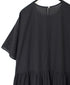 INSL26343 80s VOILE PLAIN WITH CUT WORK LACE CREW NECK PULLOVER DRESS