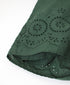 INSL26345 80s VOILE PLAIN WITH CUT WORK LACE EASY PANTS