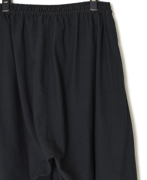 INSL26345 80s VOILE PLAIN WITH CUT WORK LACE EASY PANTS
