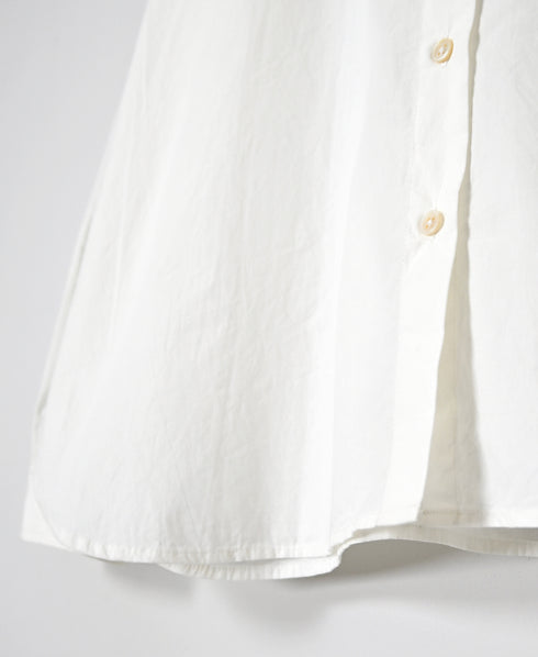 INSL26731 60s POPLIN PLAIN FRILL COLLAR SHIRTS