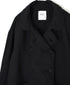 ISNAM2601D LINEN/COTTON PLAIN OVERDYE ROUND COLLAR DOUBLE JACKET