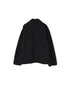 ISNAM2601D LINEN/COTTON PLAIN OVERDYE ROUND COLLAR DOUBLE JACKET