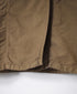ISNAM2602D LINEN/COTTON PLAIN OVERDYE ROUND COLLAR DOUBLE LONG JACKET
