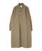 ISNAM2603D LINEN/COTTON PLAIN OVERDYE WORK GATHERED DRESS SHIRT
