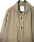 ISNAM2603D LINEN/COTTON PLAIN OVERDYE WORK GATHERED DRESS SHIRT