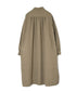 ISNAM2603D LINEN/COTTON PLAIN OVERDYE WORK GATHERED DRESS SHIRT