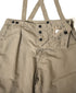 ISNAM2604D LINEN/COTTON PLAIN OVERDYE ADJUSTER TACK PANTS WITH SUSPENDERS