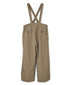 ISNAM2604D LINEN/COTTON PLAIN OVERDYE ADJUSTER TACK PANTS WITH SUSPENDERS