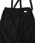 ISNAM2604D LINEN/COTTON PLAIN OVERDYE ADJUSTER TACK PANTS WITH SUSPENDERS