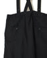 ISNAM2604D LINEN/COTTON PLAIN OVERDYE ADJUSTER TACK PANTS WITH SUSPENDERS