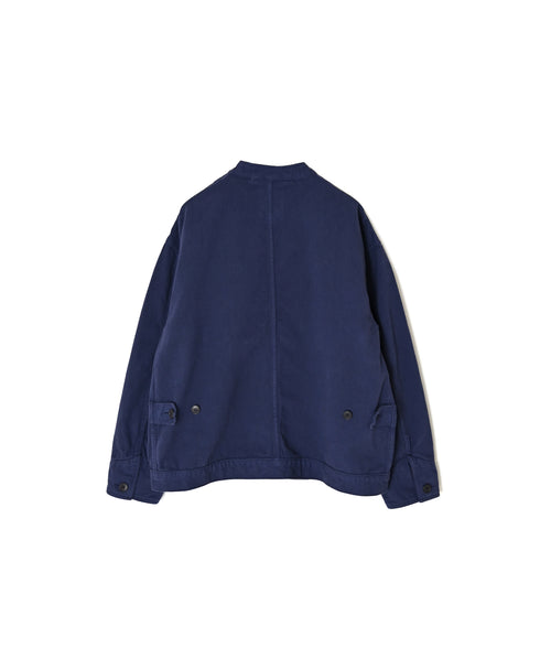 ISNAM2652CTD AUTOLOOM COTTON TWILL OVERDYE BANDED COLLAR JACKET