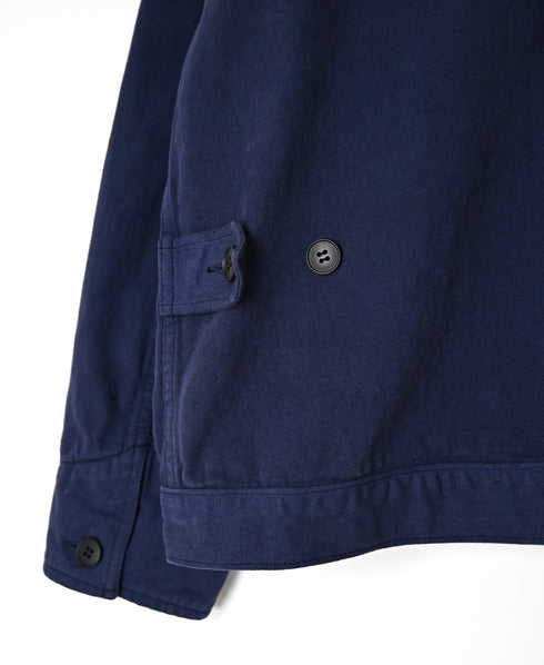 ISNAM2652CTD AUTOLOOM COTTON TWILL OVERDYE BANDED COLLAR JACKET