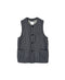 ISNAM2662W YARN DYED INDIGO 2STRIPE WASH VEST