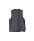 ISNAM2662W YARN DYED INDIGO 2STRIPE WASH VEST