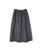 ISNAM2663W YARN DYED INDIGO 2STRIPE WASH PLEATED SKIRT