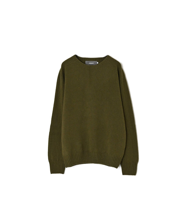 JNAMP1451 GEELONG LAMBSWOOL SEAM FREE CREW NECK SADDLE SHOULDER P/O