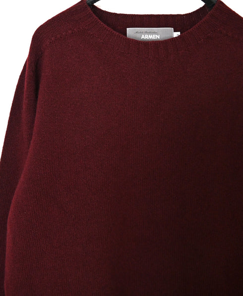 JNAMP1451 GEELONG LAMBSWOOL SEAM FREE CREW NECK SADDLE SHOULDER P/O
