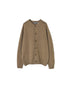 JNAMP2651 SUPER FINE LAMBSWOOL CREW NECK SADDLE SHOULDER CARDIGAN