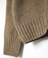 JNAMP2651 SUPER FINE LAMBSWOOL CREW NECK SADDLE SHOULDER CARDIGAN