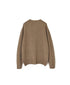 JNAMP2651 SUPER FINE LAMBSWOOL CREW NECK SADDLE SHOULDER CARDIGAN